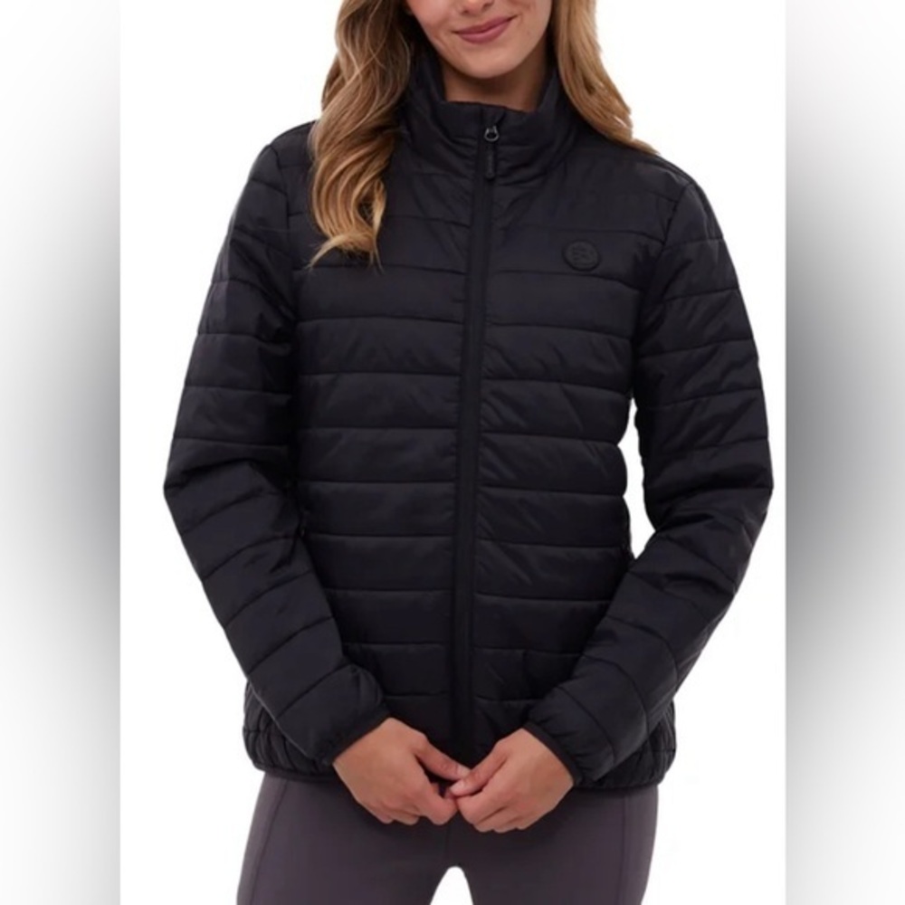 Bench Women's Black Quilted Packable Jacket NWT